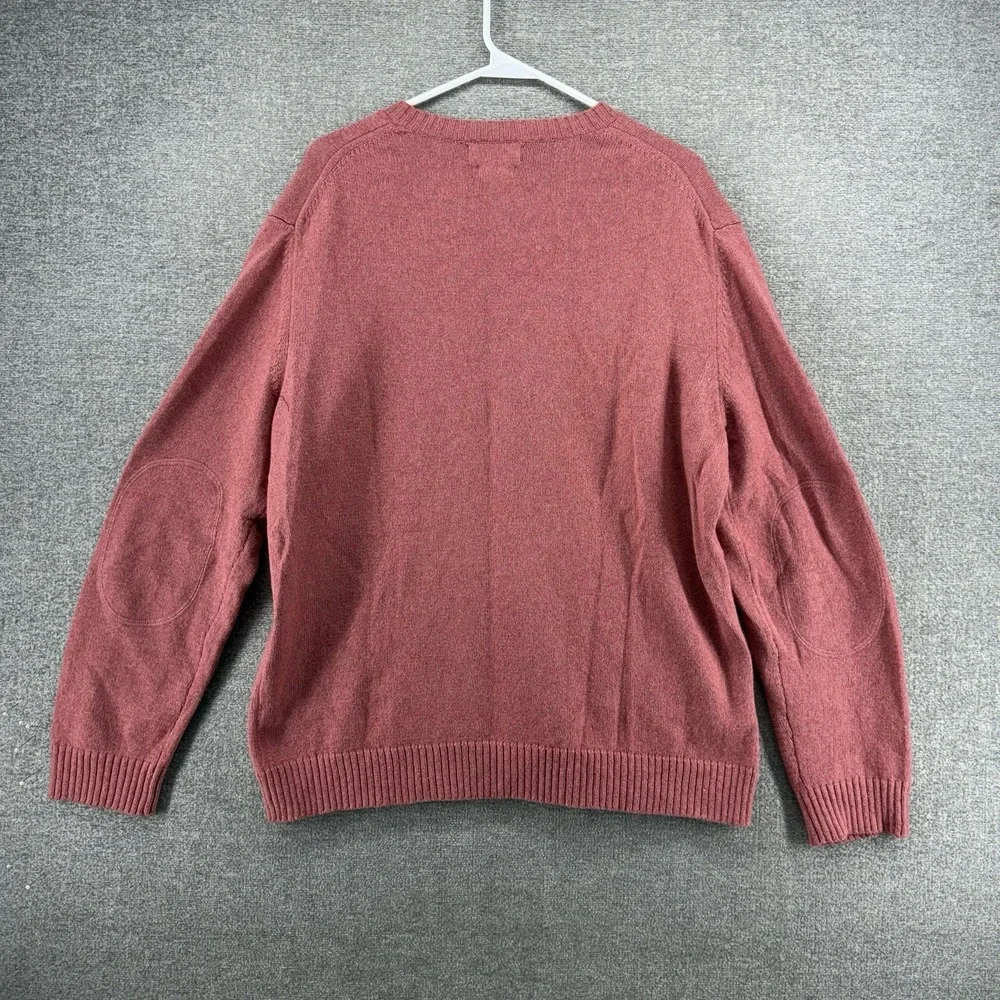 Banana Republic Luxury Blend Sweater Men Size Large Red Winter Casual Cashmere